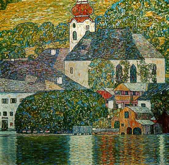 Gustav Klimt - Kostol v Unterach am Attersee